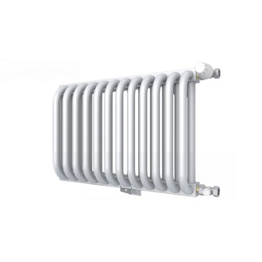 Низкий двухрядный радиатор с квадратным коллектором КЗТО РС 2-300 3/4 схема 2