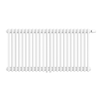 Трубчатый радиатор КЗТО Bataria 2-500 UT нижнее универсальное подключение RAL 9016 схема 7