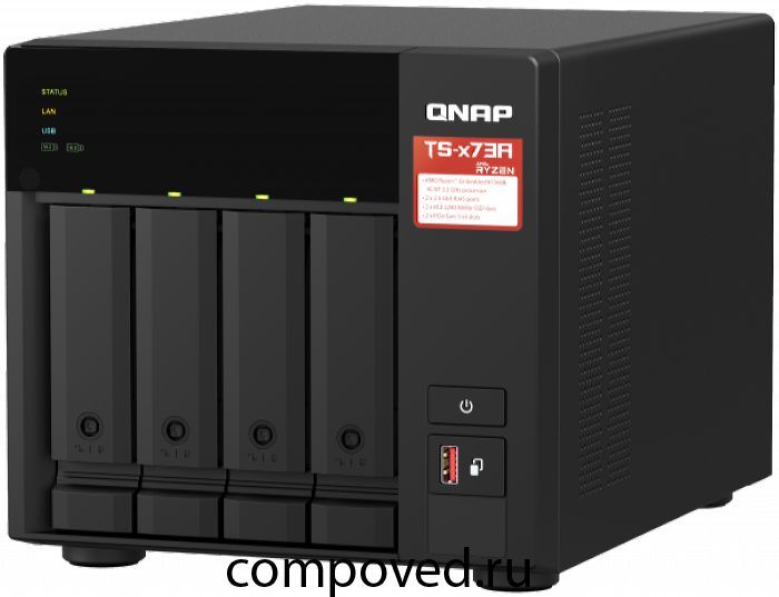 Сетевое хранилище (NAS) QNAP TS-473A-8G