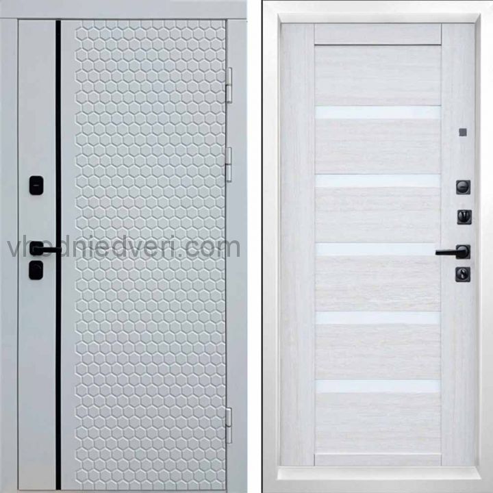 Входная дверь Termo-door Simple White - Царга Лиственница