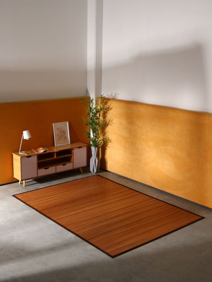 Коврик плетёный из кокосовых листьев, 250х175х0,8 см