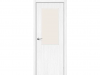 Межкомнатная Дверь Каркасно-Щитовая el’PORTA (Portika) Браво-7 Snow Melinga Остекленная Magic Fog 800х2000мм (Полотно 1шт.) / Портика 153-1587.