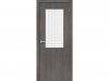 Межкомнатная Дверь Каркасно-Щитовая el’PORTA (Portika) Браво-7 Серый 800х2000мм (Полотно+Коробка+5 Наличников) / Эльпорта Портик 153-1572.