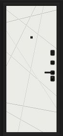 Шпонка 2070*55*3 Bravo Total Black/Super White 1шт.