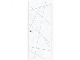 Межкомнатная Дверь Каркасно-Щитовая el’PORTA (Portika) Граффити-5.Д Экошпон Snow Art 800х2000мм (Полотно+Коробка+5 Наличников) / Портика 153-1684.