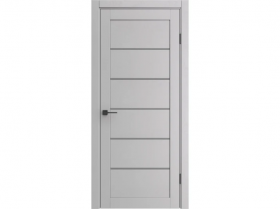 Межкомнатная Дверь Царговая el’PORTA (Portika) Порта-220 Полипропилен Ibis Wood Остекленная Grey Fog 600х2000мм (Полотно 1шт.) / Портика 58060-2424.