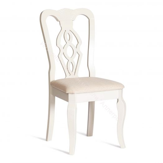 Стул Афродита Ivory White - ткань кремовая с рисунком