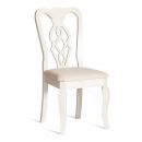 Стул Афродита Ivory White - ткань кремовая с рисунком