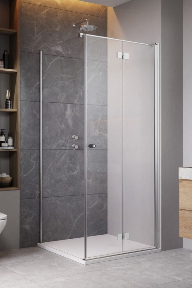 Душевой уголок со складной дверью Radaway Essenza KDJ B квадратный 80 х 80 см