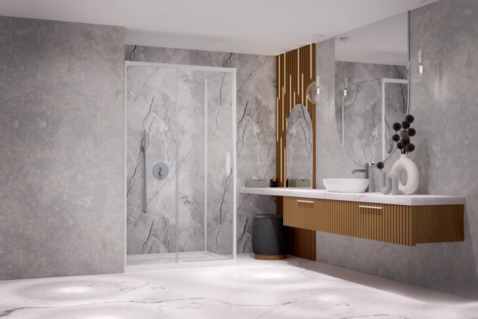 Раздвижная душевая дверь Radaway Idea 8 KDJ 150 (фронтальная часть) ФОТО