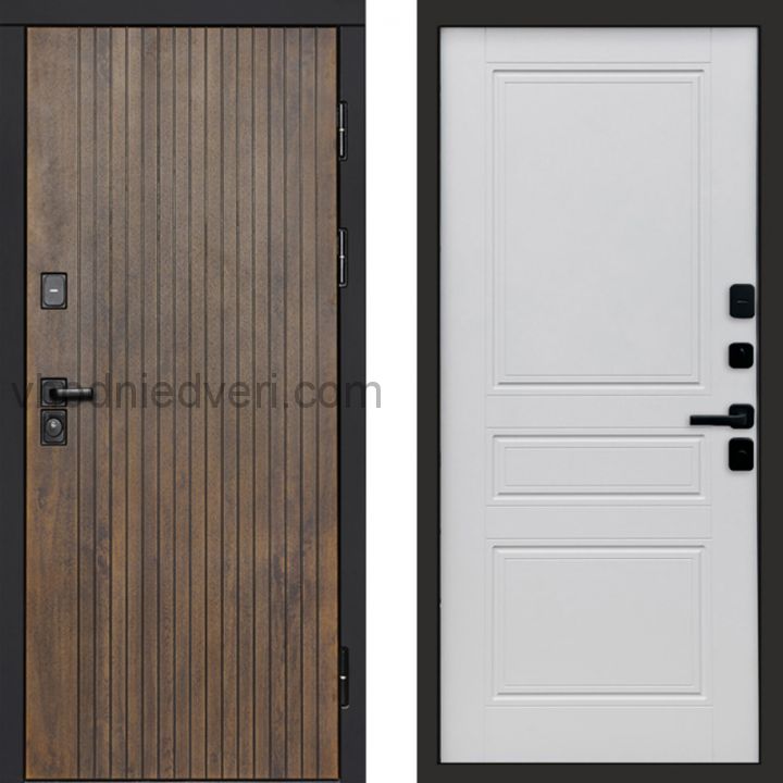 Входная дверь Termo-door Твист Ультра - Классик Белый софт