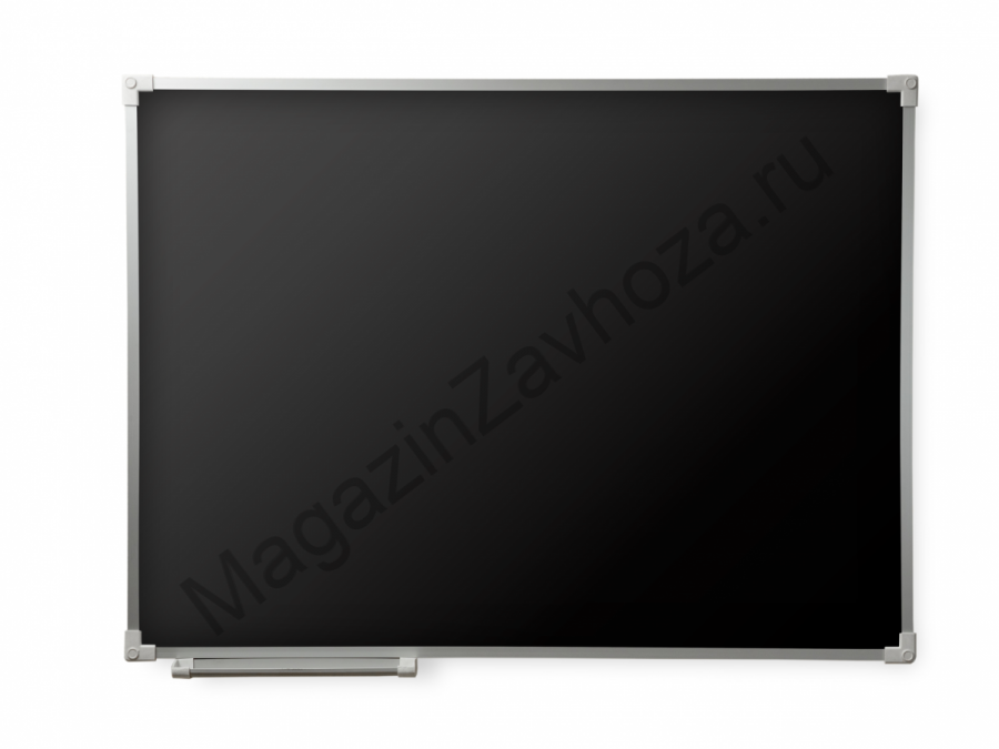 Одноэлементная магнитная полимерная школьная доска 2400x1000 чёрная
