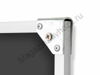 Одноэлементная магнитная полимерная школьная доска 2500x1000 чёрная