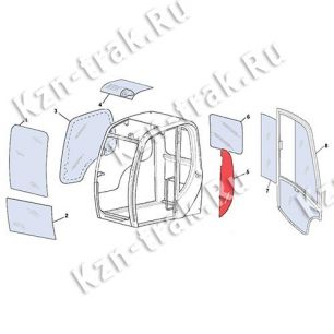 Стекло за дверью [827/80219] для JCB JS 260 