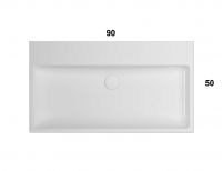 Раковина Globo I Classici SCQ92 90x50 схема 3