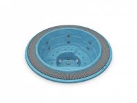 СПА бассейн переливной Aquavia Capri 230х230х100 см схема 2