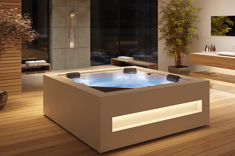 СПА бассейн Aquavia Cube Ergo 231х231х78 см ФОТО