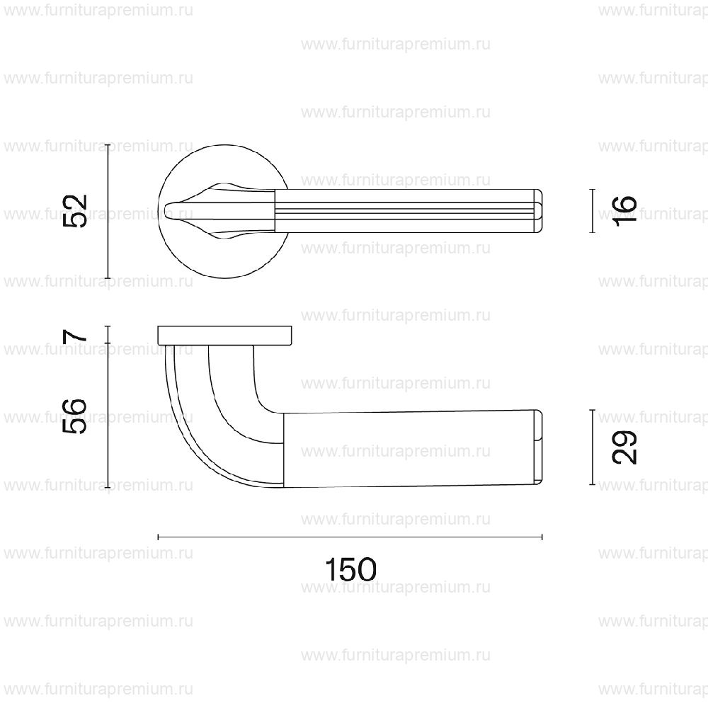 Ручка Aprile Detazia R 7S