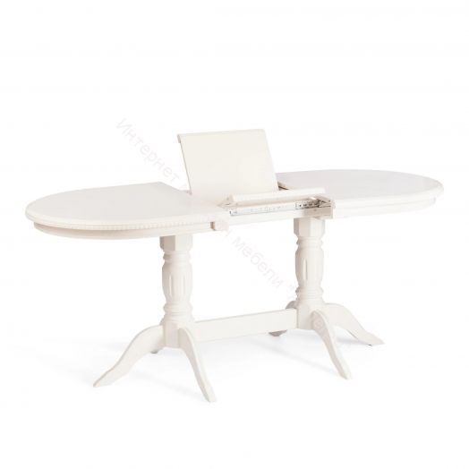 Стол COPPOLA бук, мдф, 140+40x80x77см, Ivory white