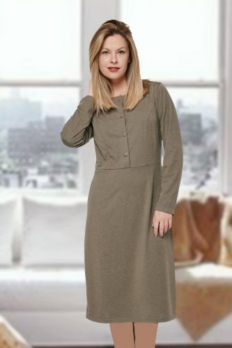 Платье 6388 коричневый