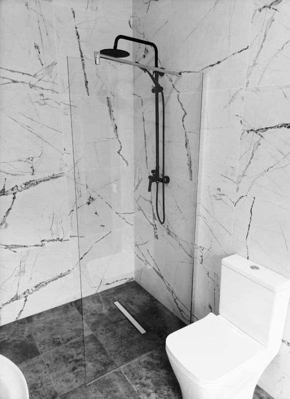 Душевая перегородка OportoShower OS12Y-CH 120x195 см прозрачное стекло, профиль хром