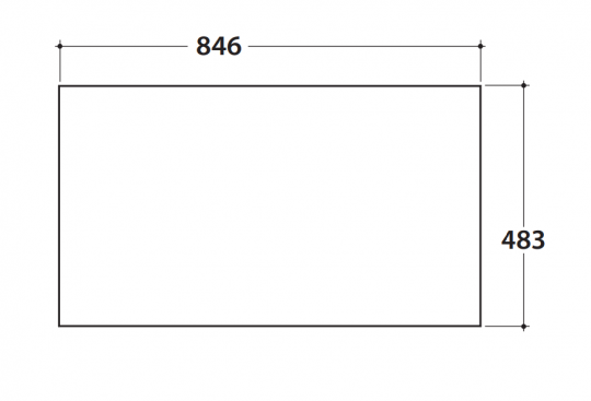 Полка Globo Stripe OP044S схема 2