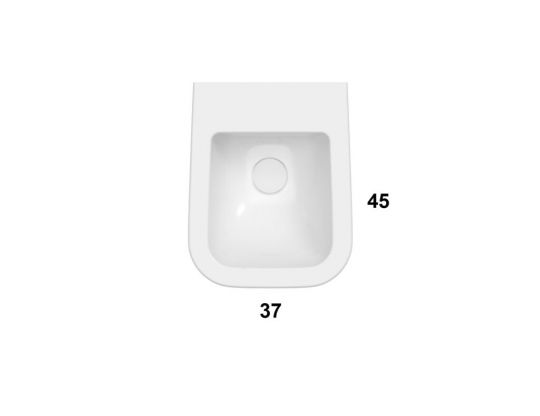 Подвесное биде Globo Stone STS11 52х36 схема 3