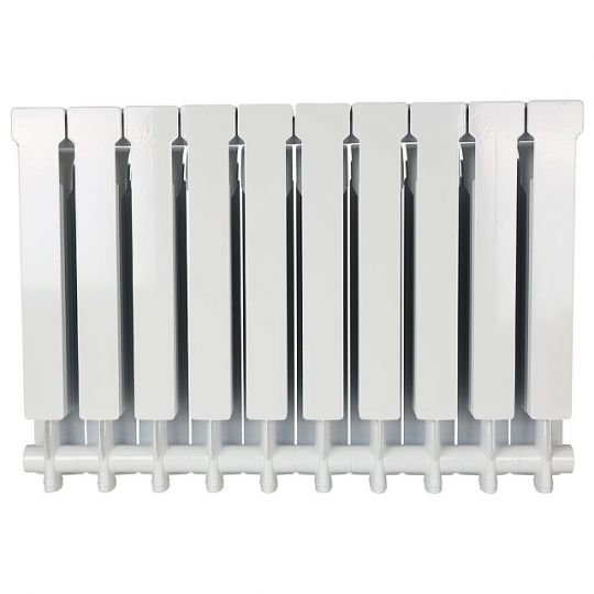 Алюминиевый радиатор STOUT VEGA 500 4-14 секций боковое подключение (белый RAL 9016) схема 4