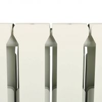 Алюминиевый радиатор STOUT Bravo 500 4-14 секций боковое подключение RAL9010 схема 9 Алюминиевый радиатор STOUT Bravo 500 4-14 секций боковое подключение RAL9010 схема 9