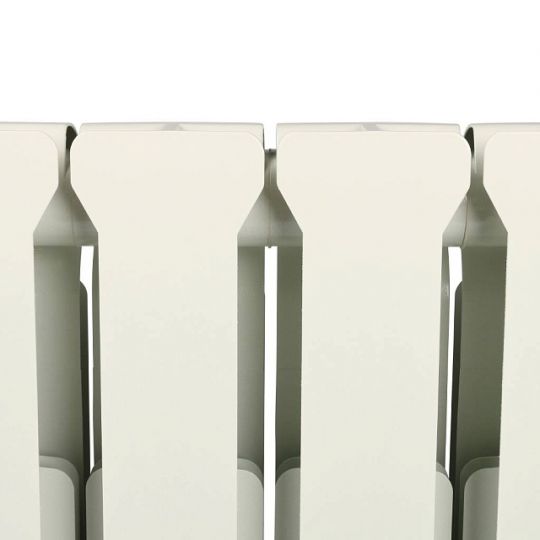 Алюминиевый радиатор STOUT Bravo 500 4-14 секций боковое подключение RAL9010 схема 9 Алюминиевый радиатор STOUT Bravo 500 4-14 секций боковое подключение RAL9010 схема 9