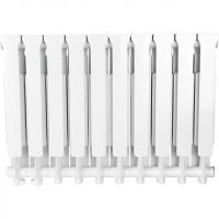 Алюминиевый радиатор STOUT Bravo 500 4-14 секции нижнее правое подключение (белый RAL 9010) схема 3