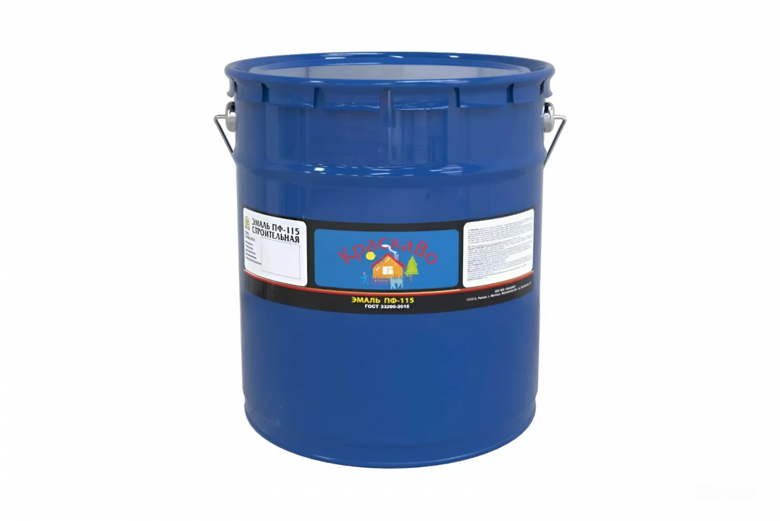 КраскаВо Эмаль Москвичка ПФ-115, черная, объем 5 кг.