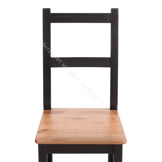 Стул Соната / Sonata chair массив сосны, 41х50х95 см, антик/чёрный