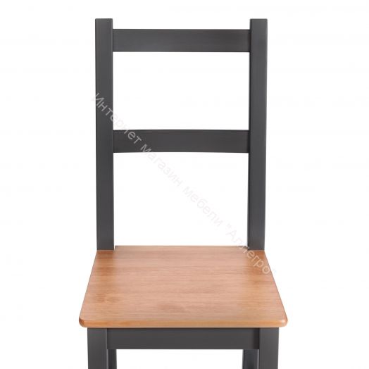 Стул Соната / Sonata chair массив сосны, 41х50х95 см, антик/графит