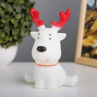 Фигурка светящаяся RISALUX «Олененок с рожками», LED-ночник, 1 Вт, белый, 10.5?8?14 см