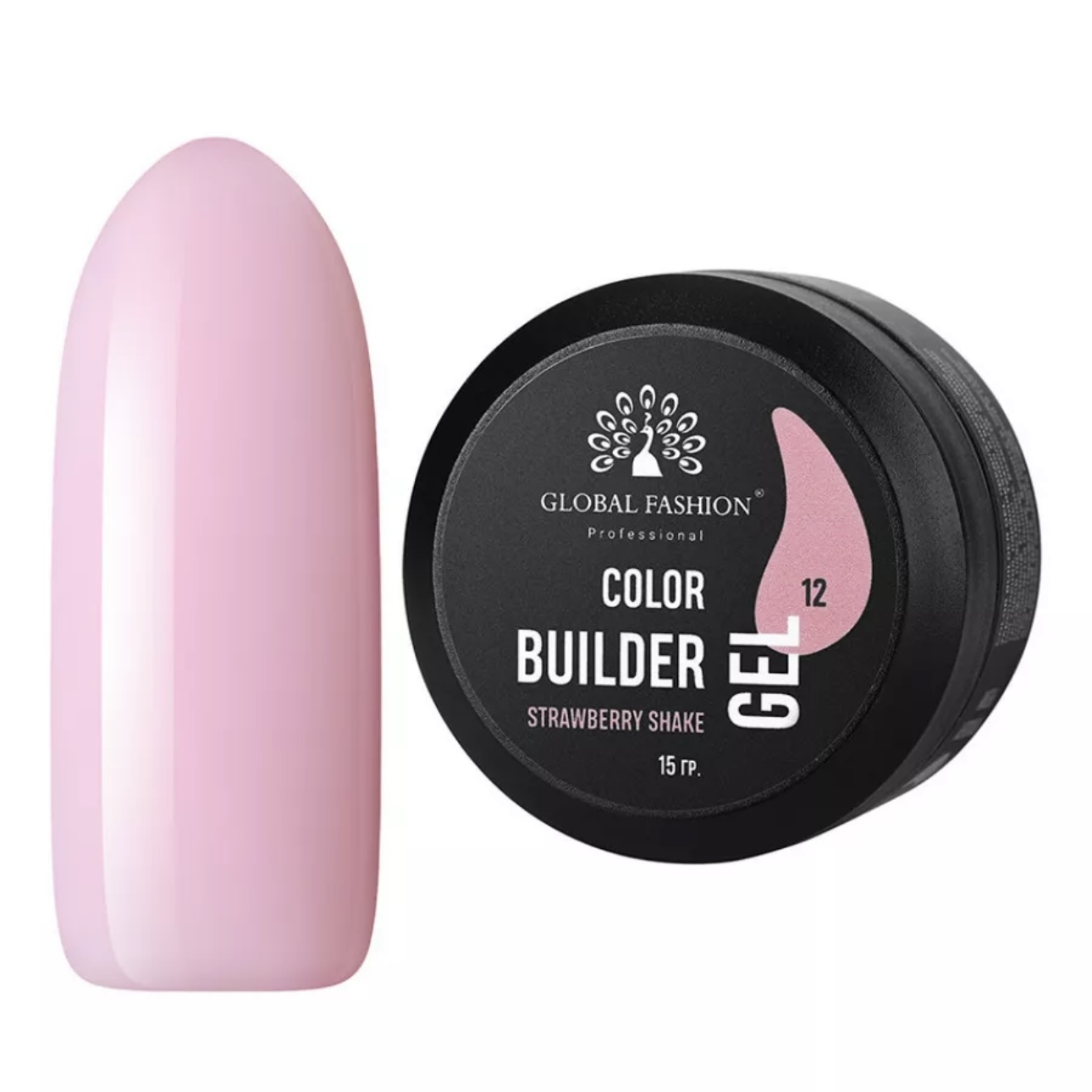 Гель Color Builder Gel №12, Strawberry shake