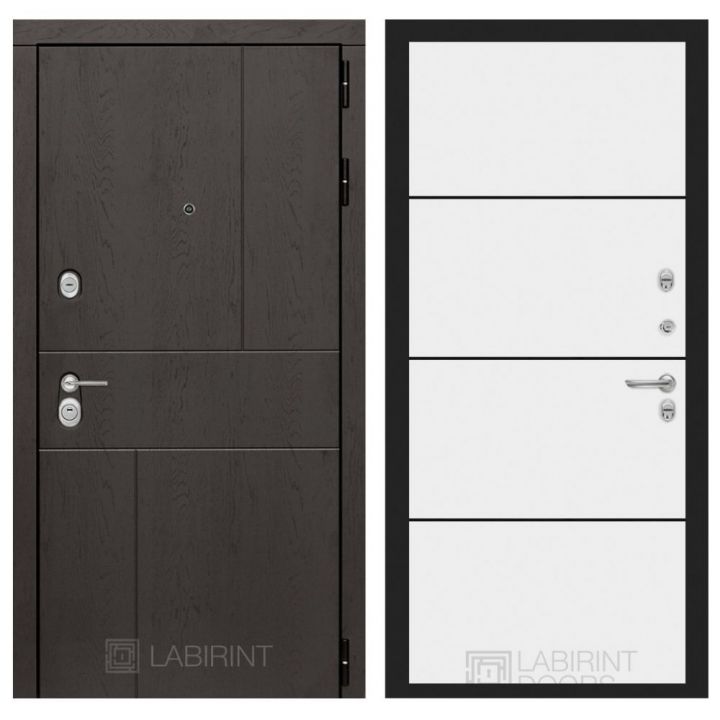 Входная дверь Лабиринт URBAN - 25 Белый софт