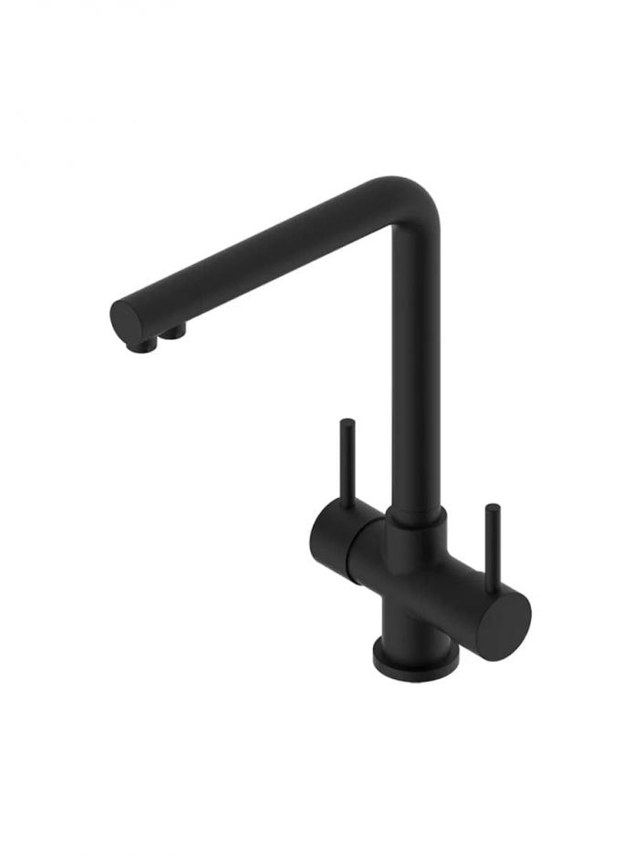 Изображение Смеситель для кухонной мойки Quadro design Idealaqua Inox 303 + DC055.2 с выдвижным душем