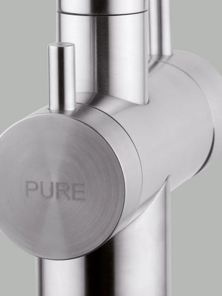 Смеситель для кухонной мойки Quadro design Idealaqua Inox 383 с краном для фильтра ФОТО