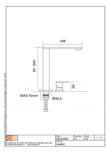 Кухонный смеситель Quadro design Kitchen Brass 334BSC CR дистанционный схема 2 Кухонный смеситель Quadro design Kitchen Brass 334BSC CR дистанционный схема 2