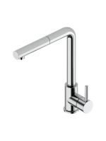 Кухонный смеситель Quadro design Kitchen Brass 269 CR с выдвижным изливом схема 1