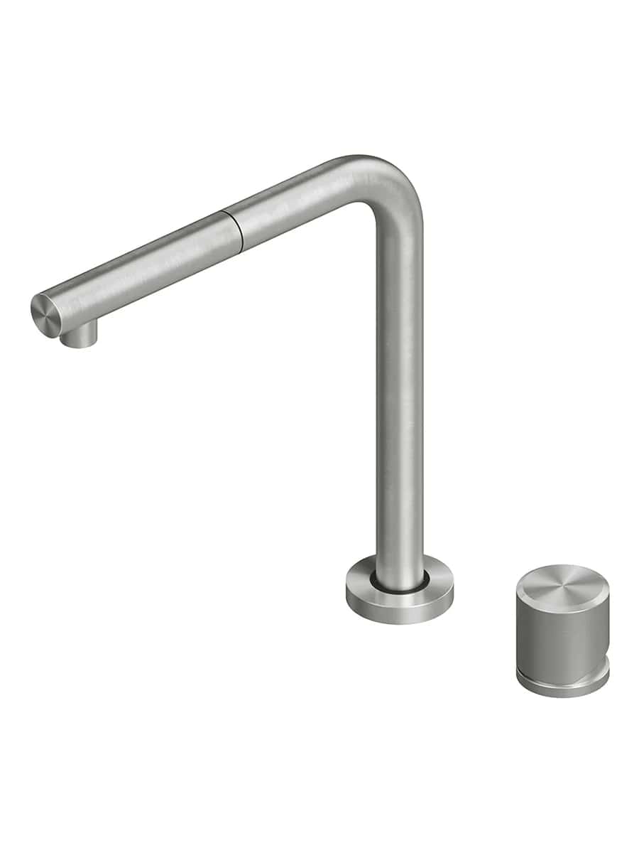 Кухонный смеситель Quadro design Kitchen Inox 443.16.420 дистанционное управление цена от 118 884 ₽ Фото Кухонный смеситель Quadro design Kitchen Inox 443.16.420 дистанционное управление