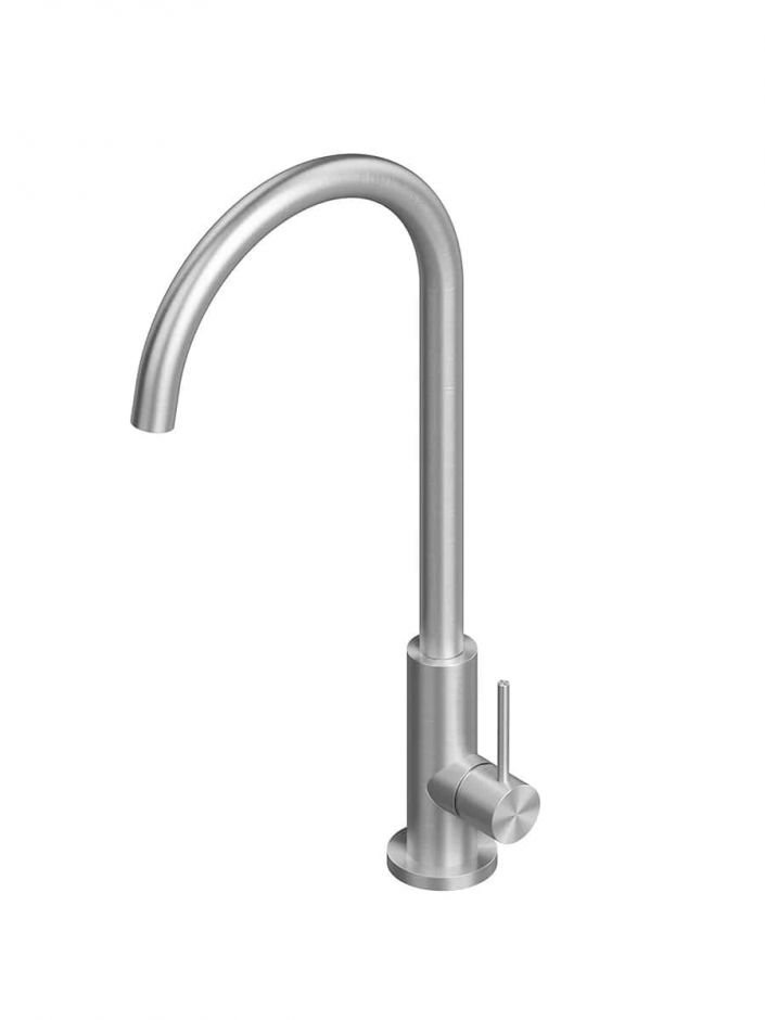 Изображение Кухонный смеситель Quadro design Kitchen Inox 600 с поворотным изливом