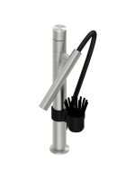 Кухонный смеситель Quadro design Kitchen Inox 400 с выдвижным изливом и комплектом «гидрощетка» схема 1 Кухонный смеситель Quadro design Kitchen Inox 400 с выдвижным изливом и комплектом «гидрощетка» схема 1