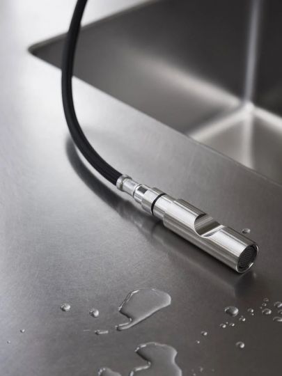 Кухонный смеситель Quadro design Kitchen Inox 463.23.700 с выдвижным изливом схема 6 Кухонный смеситель Quadro design Kitchen Inox 463.23.700 с выдвижным изливом схема 6