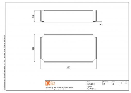 Лоток для хранения Quadro design Eccetera QA1902 AS схема 2
