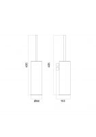 Ершик Quadro design Accessories QA501 подвесной схема 5