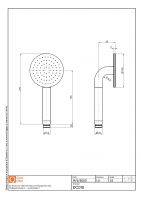 Душевая лейка для встраиваемого смесителя Quadro design Shower DC010KIT схема 2