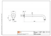 Настенный держатель для душа Quadro design Shower BD001_300 схема 5 Настенный держатель для душа Quadro design Shower BD001_300 схема 5