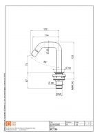 Излив смесителя для биде Quadro design Complements BC136 схема 2
